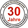 30 Jahre Herstellergarantie auf die Dichtigkeit und Widerstandsfähigkeit