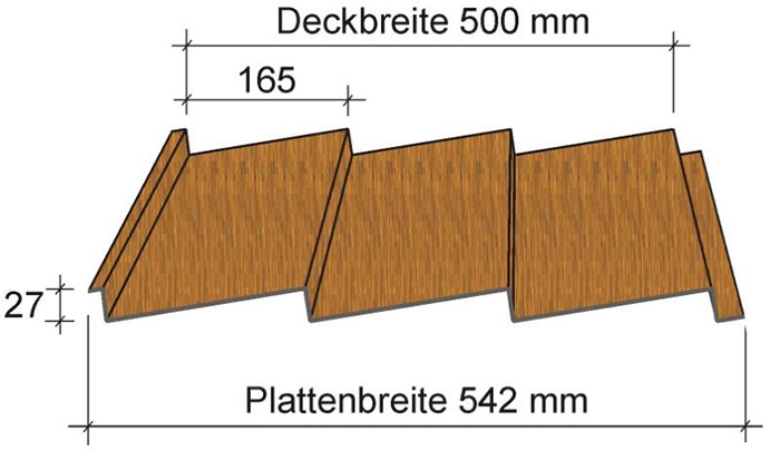 Friesland Golden Oak Stahl Fassadenpaneel